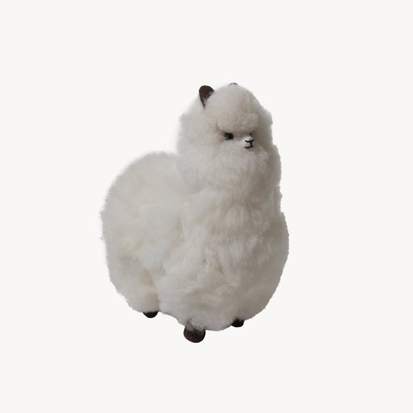 Peluche alpaga debout – Blanc, 20 po – Pokoloko