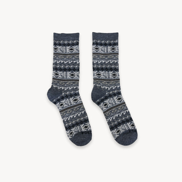 Chaussettes Épaisses en Alpaga – Motif – Rockface