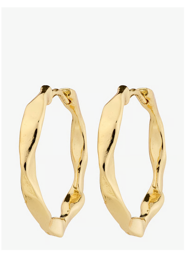 DAWN recycled earrings gold - plated