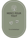 Boucles d'oreilles : Merci Pour Tout