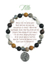Earth Angel 94221 Girl's Dark Silver Bracelet