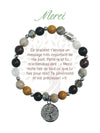 Earth Angel Bracelet 94261 - THANK YOU Dark Silver
