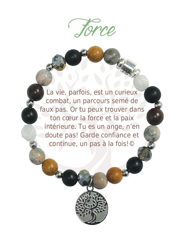 Earth Angel Bracelet 94271 - FORCE Dark Silver