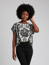 T-Shirt Malo Femme Noir