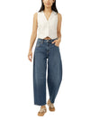 High Rise Barrel Leg Jeans
