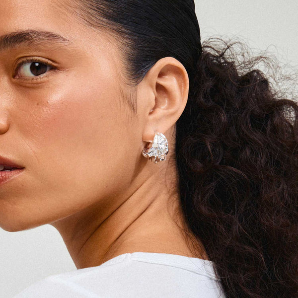 ECLIPSE hoops silver-plated