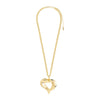 TIDE heart necklace gold-plated