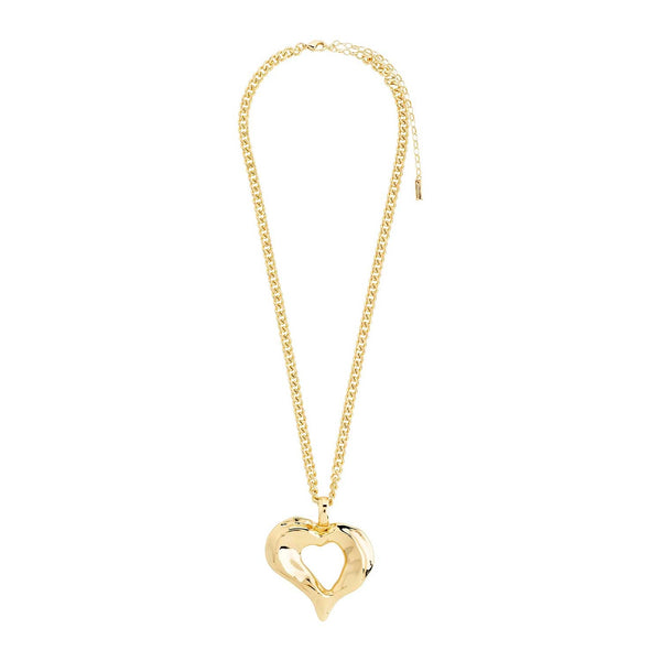 TIDE heart necklace gold-plated