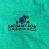 Broderie présente sur le tee-shirt