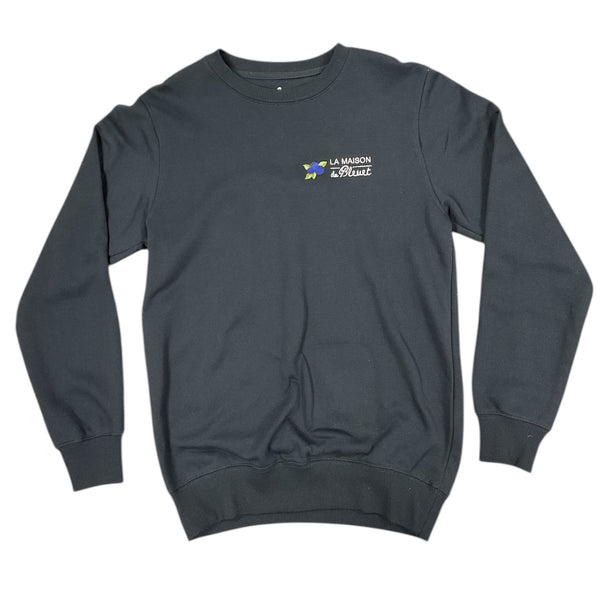 Coton ouaté Bleu Marine avec broderie à l'avant