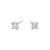 Boucles d'oreille 4mm cz Stud