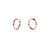 Boucles d'oreille S. Huggie rose