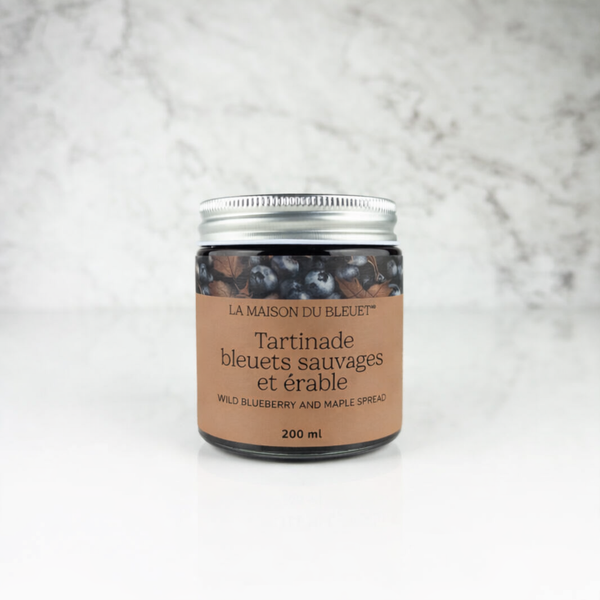 Pot de tartinade bleuet erable 200ml