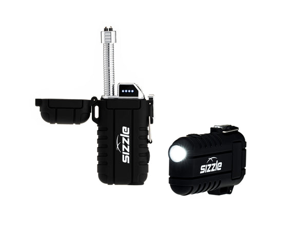Briquet Sizzle Versa noir