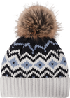 Tuque à pompon et chevron