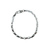 Bracelet Authentique 4 mm AJ&Co, finition argentée.