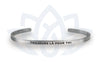 Bracelet InnerVoice « Toujours là pour toi » avec message en français.