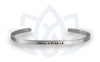 Bracelet InnerVoice « Merci d’être là » avec message en français.