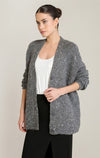 Cardigan en tricot à sequins Dex, coloris gris moyen, autre vue du vêtement porté