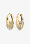 DUNE crystal earrings gold-plated
