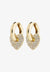DUNE crystal earrings gold-plated