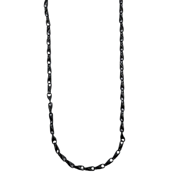 Chaîne Authentique 4 mm AJ&Co, finition noire.