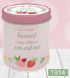Bougie InnerVoice en boîte métallique décorée, modèle « La vraie beauté c’est d’être soi-même ».