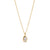Collier pendentif Clemence or