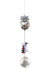 Attrape-soleil Hibou Eternity Crystal : motif argenté représentant un hibou, perles multicolores et cristal transparent facetté.