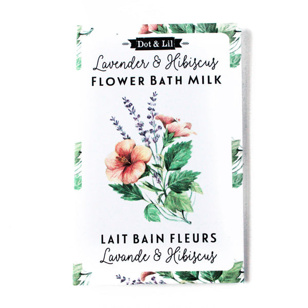 Bath milk sachet - Lavender/hibiscus
