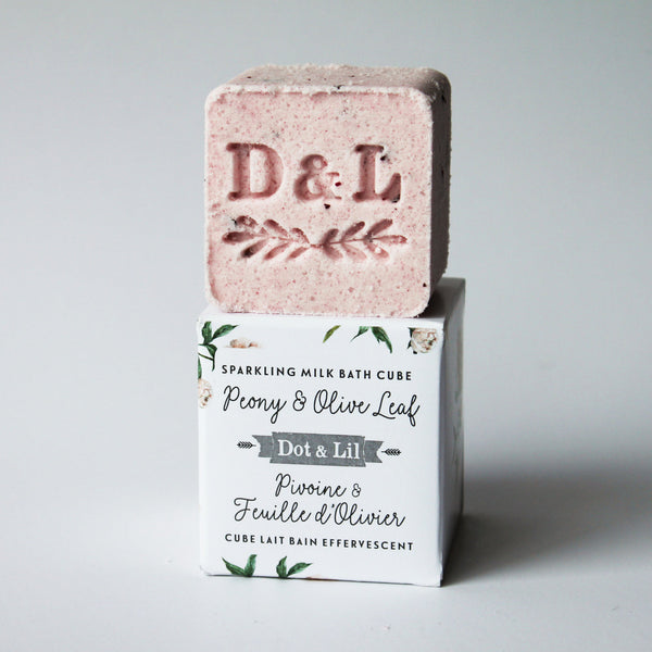 Cube lait de bain - PIVOINE