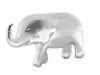 Éléphant miniature Ganz au fini argenté, avec la trompe relevée