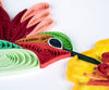 Carte de Vœux Colibri Quilling et Fleurs Jaunes