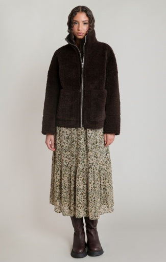 FAUX SHEARLING JACKET