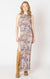 Gathered fishnet dress