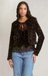 VELVET SEQUIN JACKET