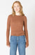 Brushed crew neck t-shirt