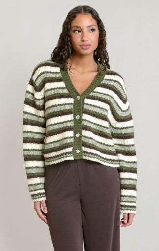 STRIPED CARDIGAN