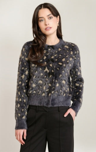 SOFT TOUCH PATTERNED CARDIGAN