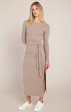 KNOT WAIST LONG DRESS