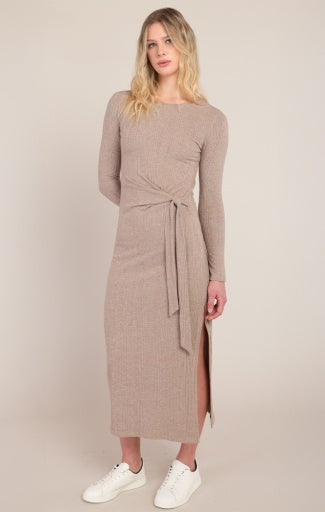KNOT WAIST LONG DRESS