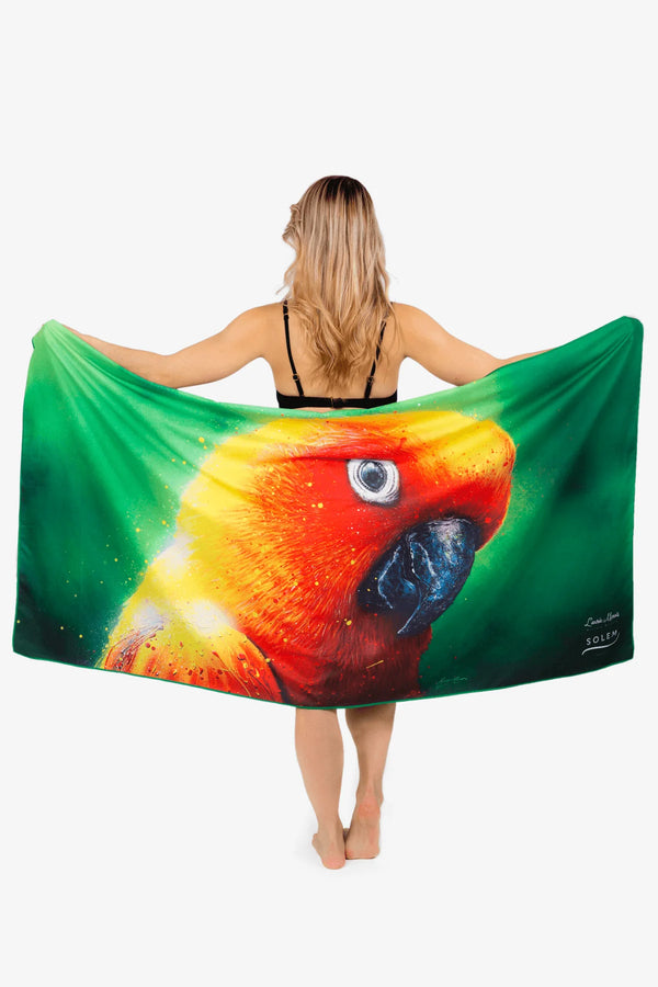 Serviette de plage LAURIE MAROIS - LE PERROQUET