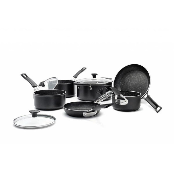 Batterie de cuisine en aluminium forgé antiadhésif « The Rock » Ricardo La Maison du Bleuet