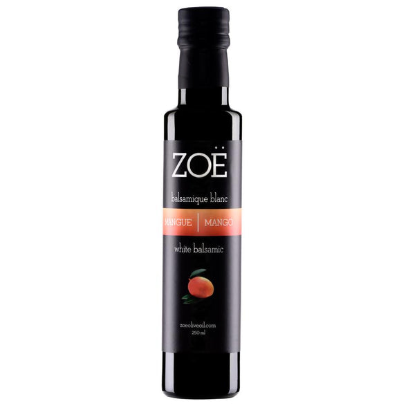  Vinaigre balsamique blanc infusé á la mangue 250 ml | Zoé | La Maison du Bleuet