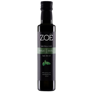 Huile d'olive infusée au basilic 250 ml | Zoé | La Maison du Bleuet