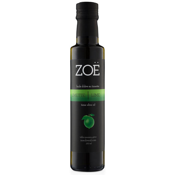 Huile d'Olive infusée à la limette 250ml  | Zoé | La Maison du Bleuet